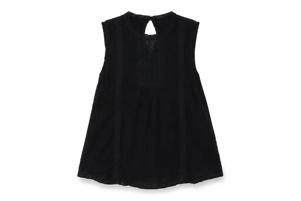 GAP Women's Black L High Neck Cotton Blouse