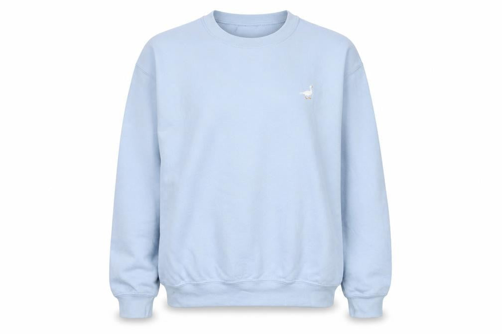 G&G Women's Blue Embroidered Pullover Sweatshirt, Medium
