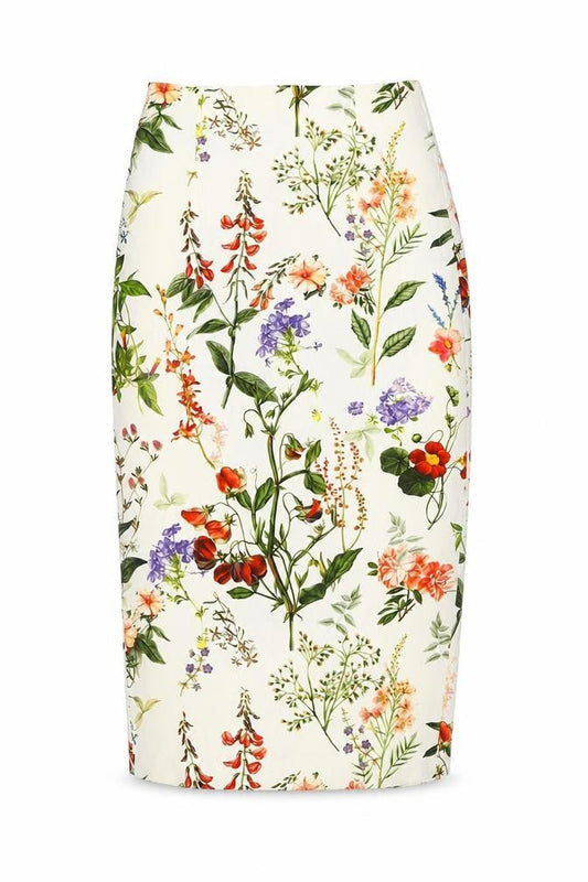 Zara Woman Floral Pencil Skirt, XS, Multicoloured