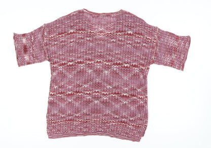 Next Women's Multicoloured V-Neck Pullover Jumper M