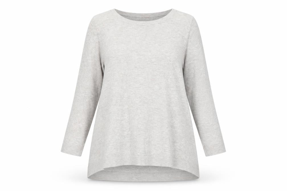 Phase Eight Women's Grey Jumper, Size 12, Knit, 3/4 Sleeve