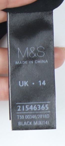 Marks and Spencer Women's Black Dress UK 14