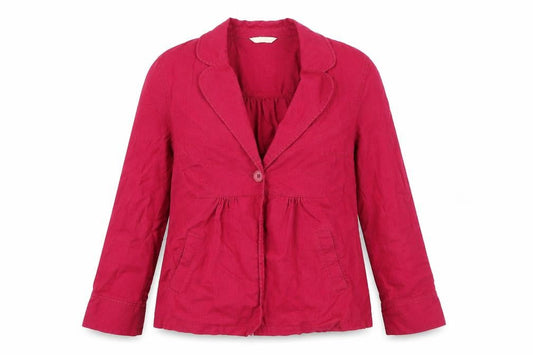 Marks & Spencer Women's Red Linen Blazer UK 12