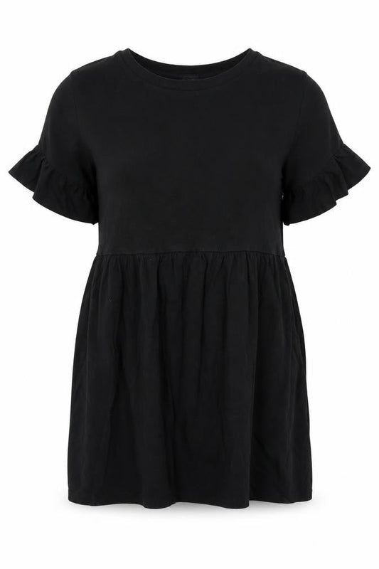 River Island Women's Black Flutter Sleeve Dress Size 10