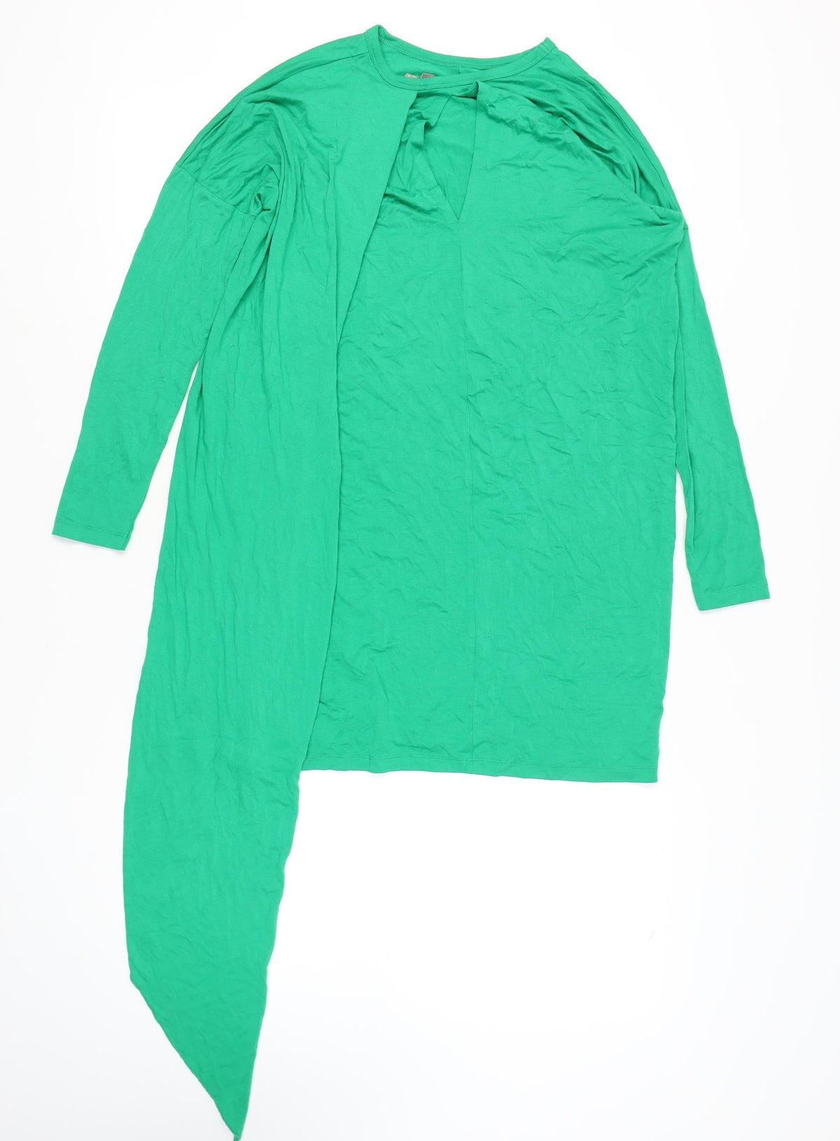 ASOS Women's Green Asymmetric Shift Dress Size 10