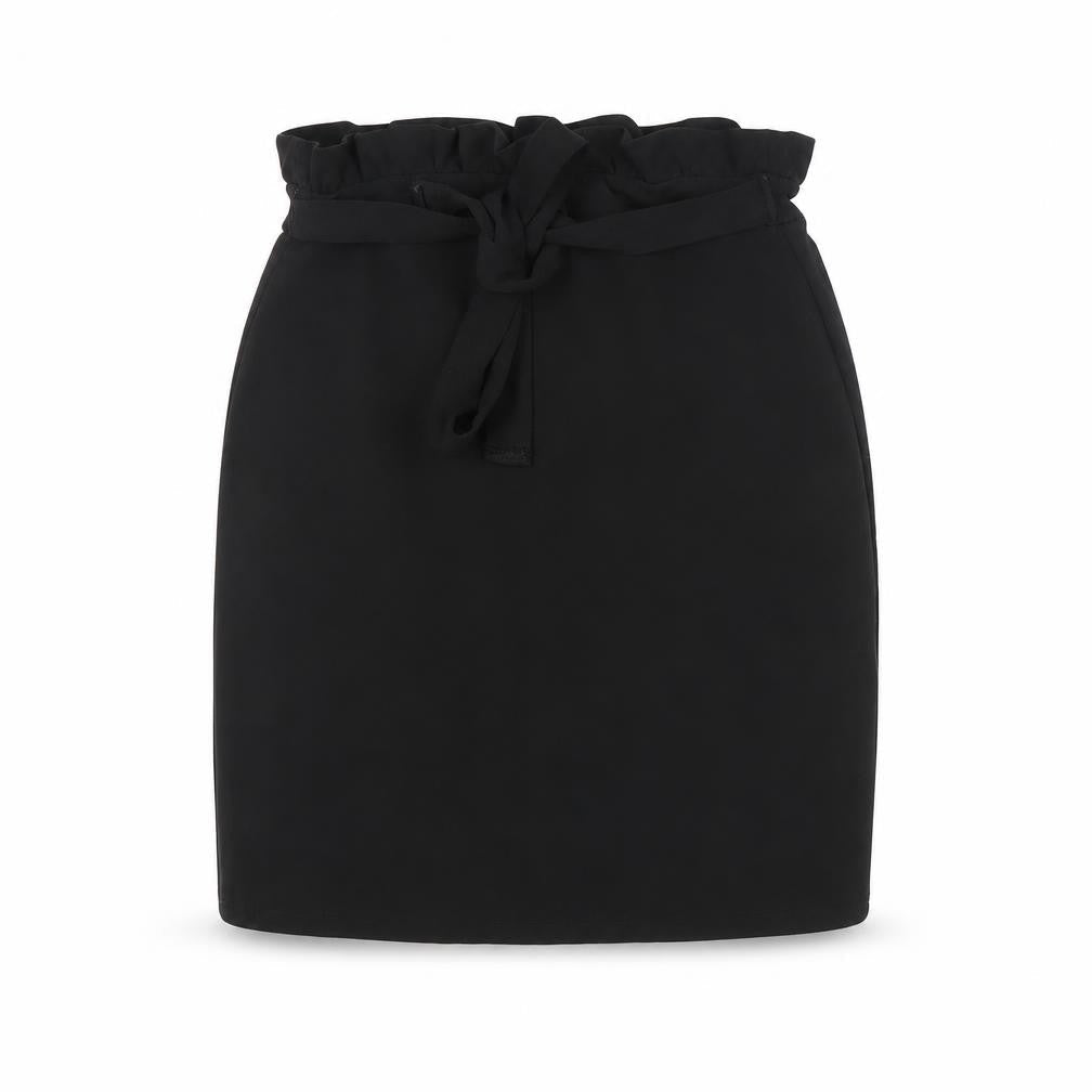 Lipsy Women's Black Pencil Skirt Size 6, High Waist, Tie Closure