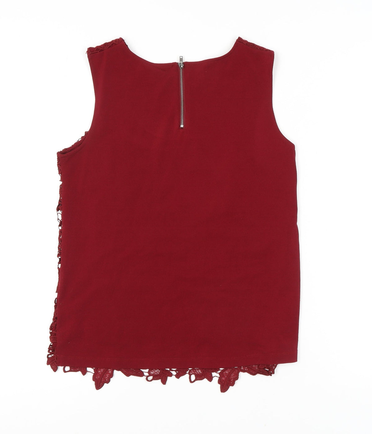 Warehouse Women's Red Lace Camisole Blouse Size 10