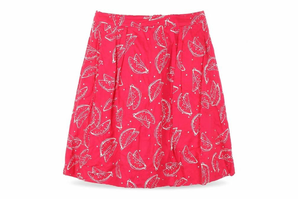 Emily and Fin Women's Red A-Line Skirt, Size 10