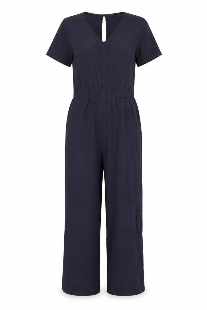 Esprit Women's Blue L Jumpsuit, Viscose, Summer Casual