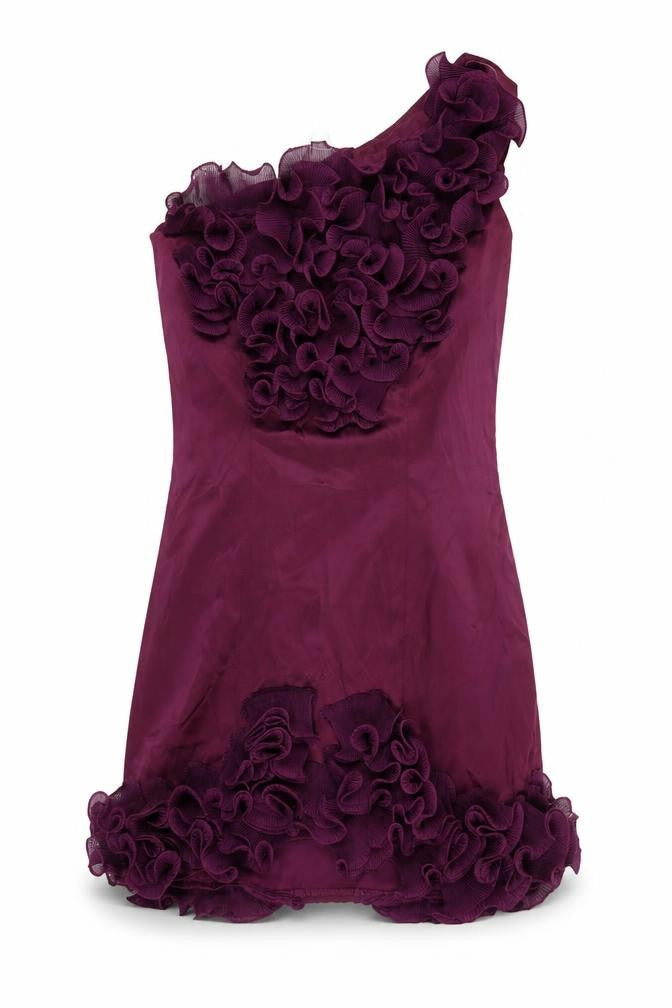 Miso Women's Purple Mini Dress - Size 12, Party Wear