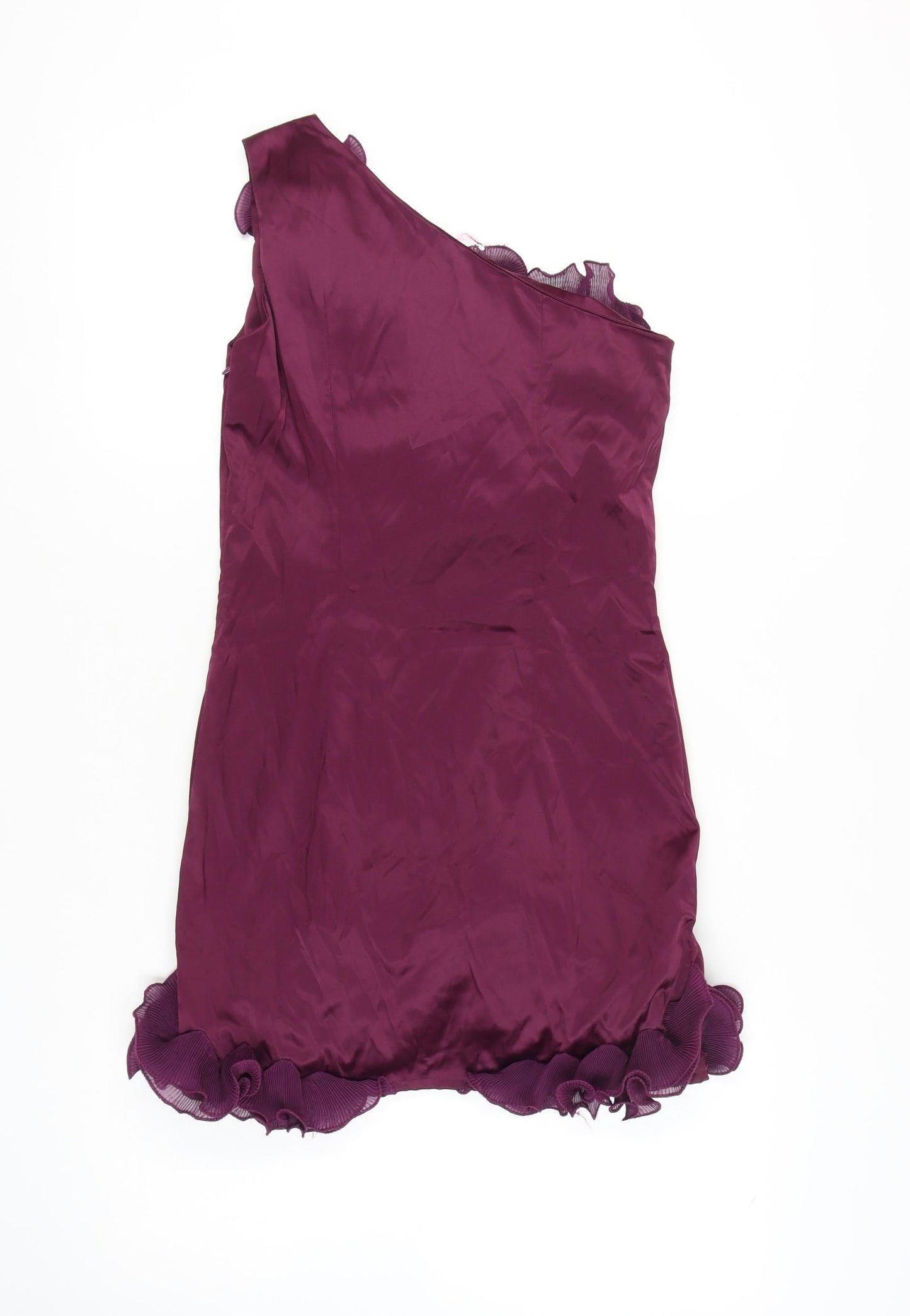 Miso Women's Purple Mini Dress - Size 12, Party Wear