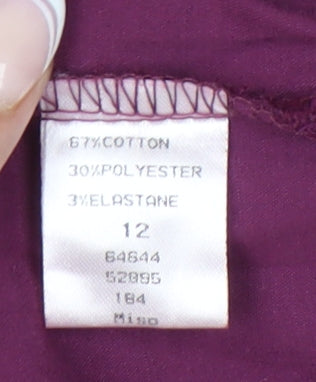 Miso Women's Purple Mini Dress - Size 12, Party Wear