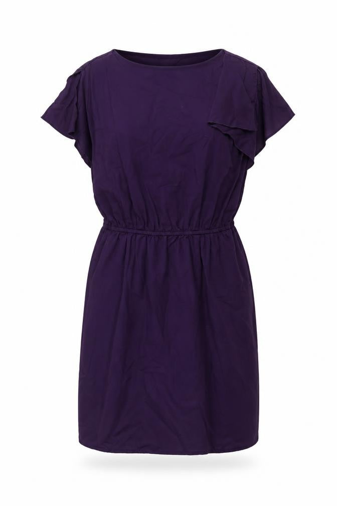 Gap Purple Dress Women UK 12 Lyocell Cotton Blend