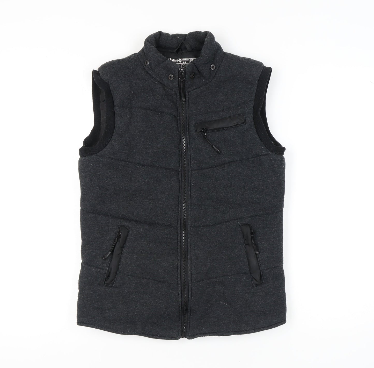 New Look Womens Black XS Puffer Waistcoat