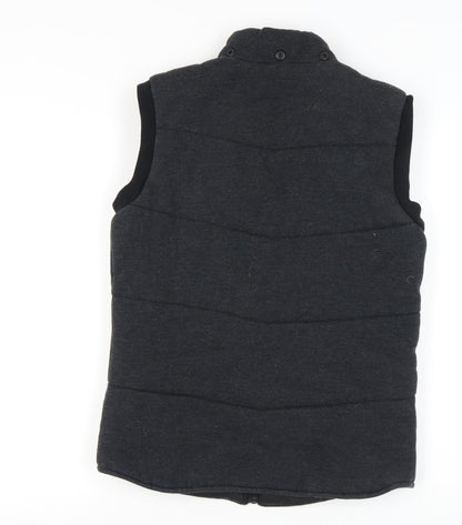 New Look Womens Black XS Puffer Waistcoat