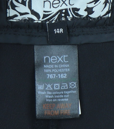 Next Women's Black Straight Trousers