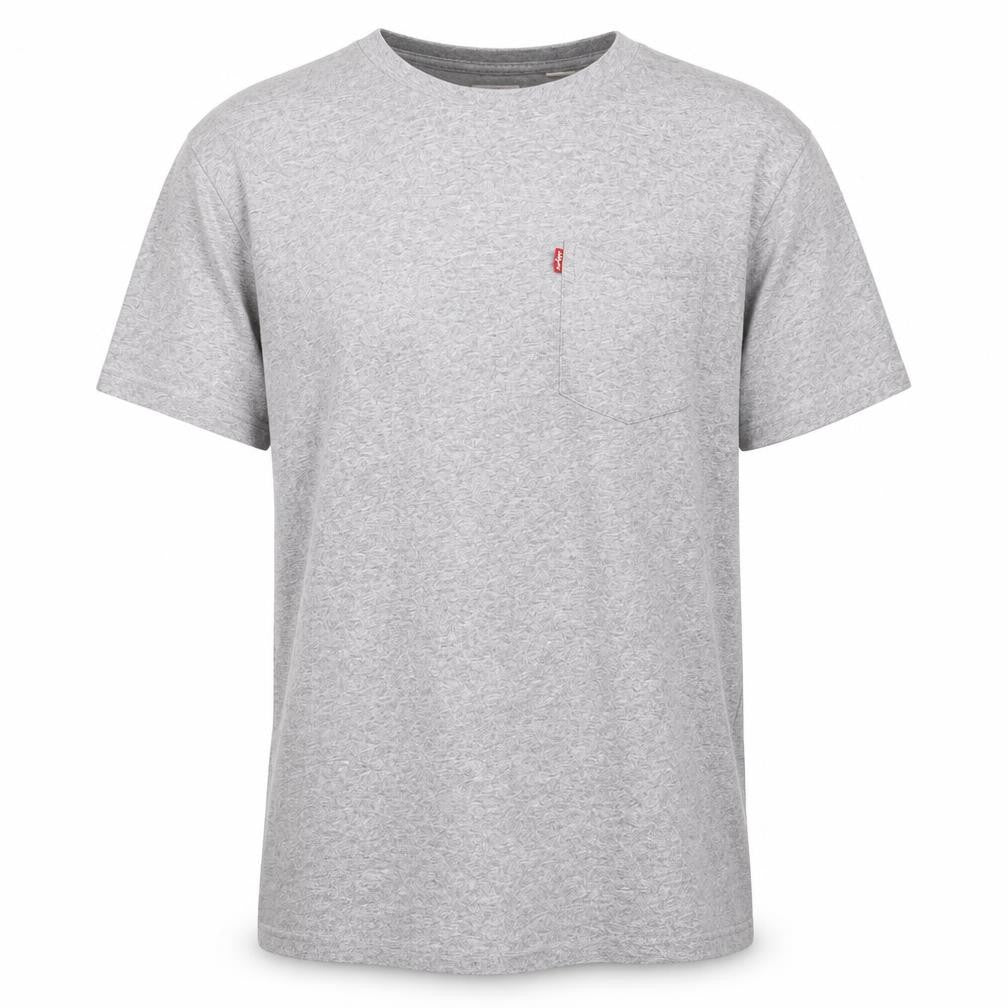 Levi's Men's Grey Cotton Short Sleeve T-Shirt S