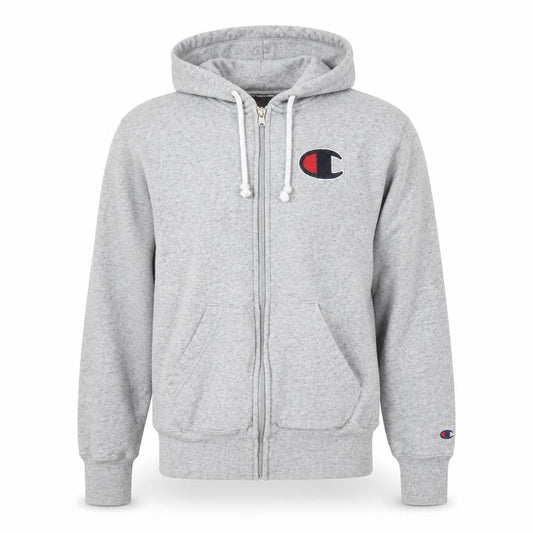 Champion Men's Grey Full Zip Hoodie Size S