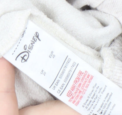 Disney Women's Beige Sweatshirt UK 20 Mickey Print