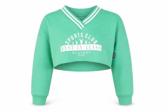 Missguided Women's Green Pullover Sweatshirt Size 8