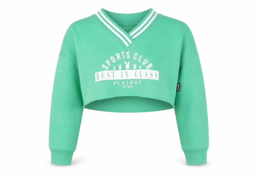 Missguided Women's Green Pullover Sweatshirt Size 8