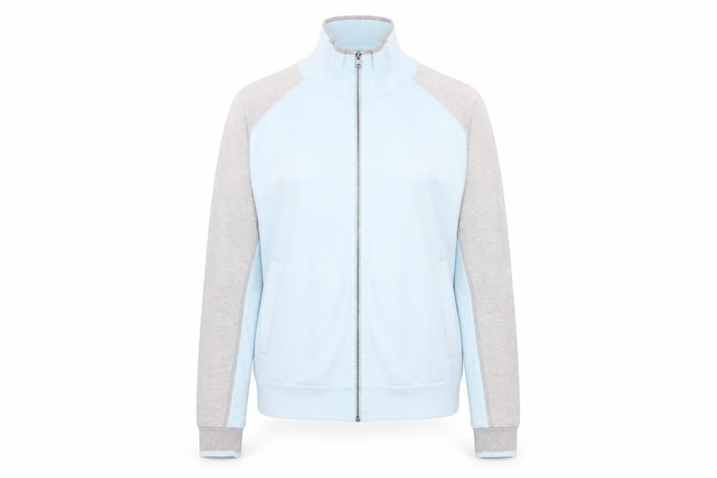 Champion Unisex Blue/Grey Track Jacket M