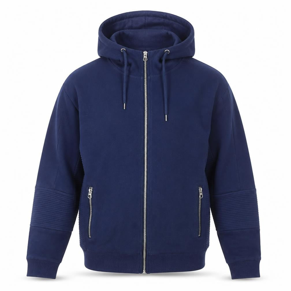 Basement Men’s Blue Full Zip Hoodie, Size S