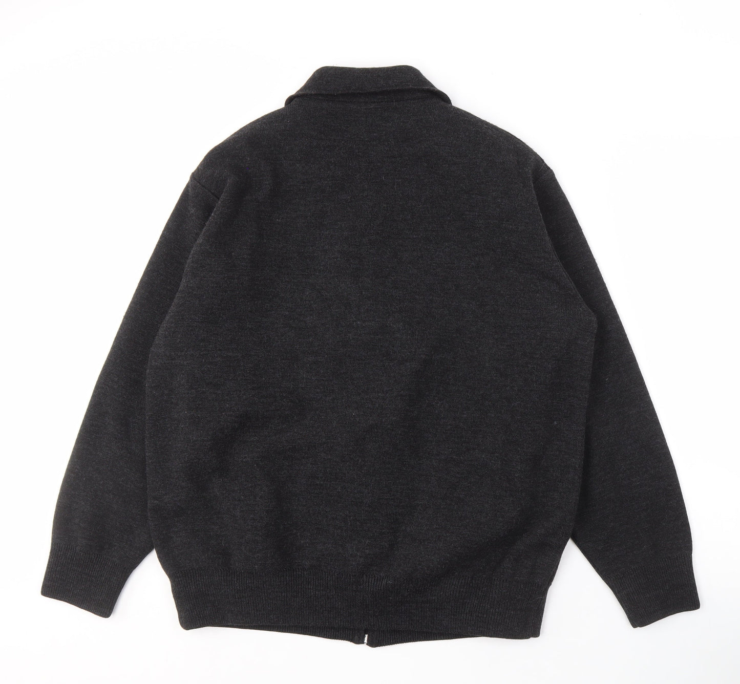 Kemal Ekinci Men's Black XL Jacket, Full Zip, Wool Blend