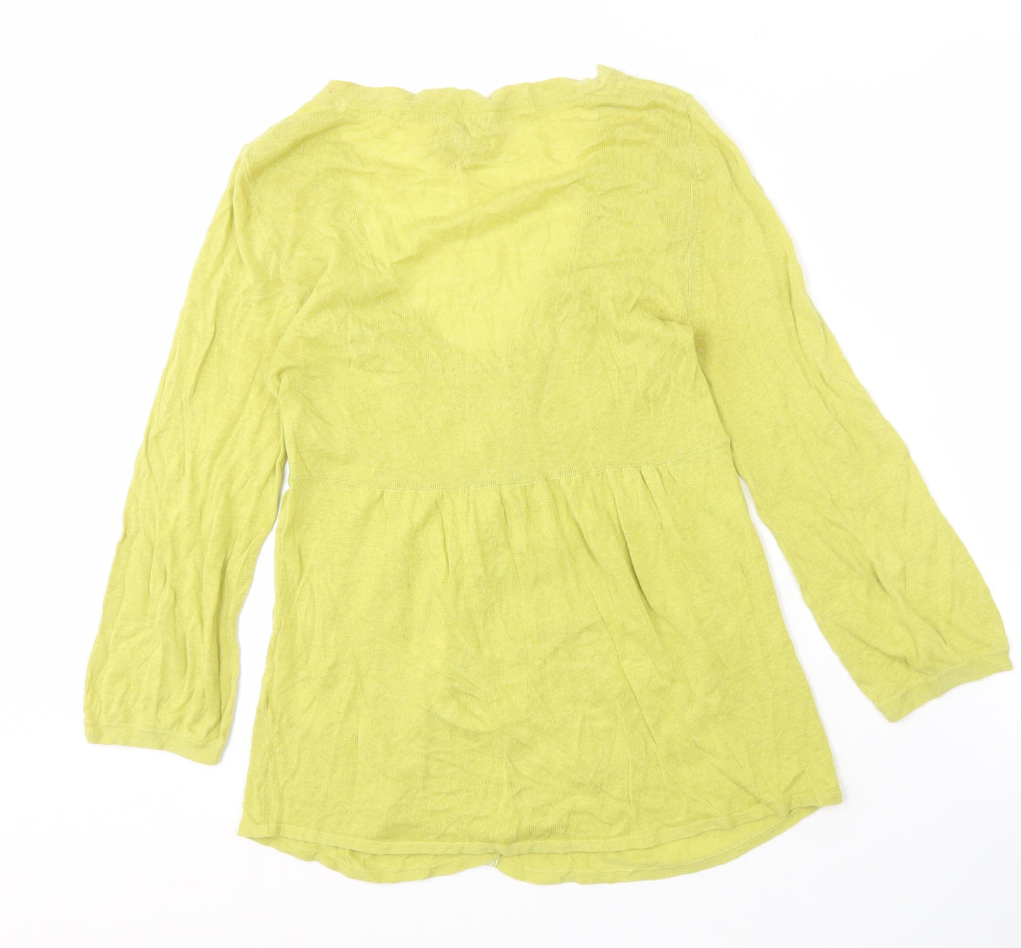 Morgan Women's Green V-Neck Cardigan M Lightweight
