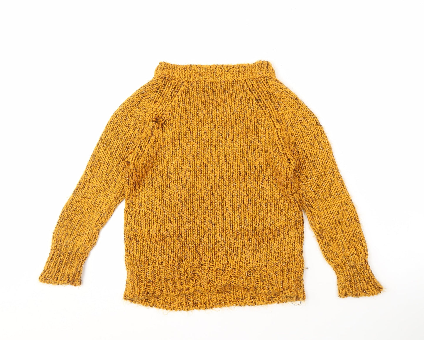 Miss Selfridge Women's Yellow Pullover Jumper Size 6