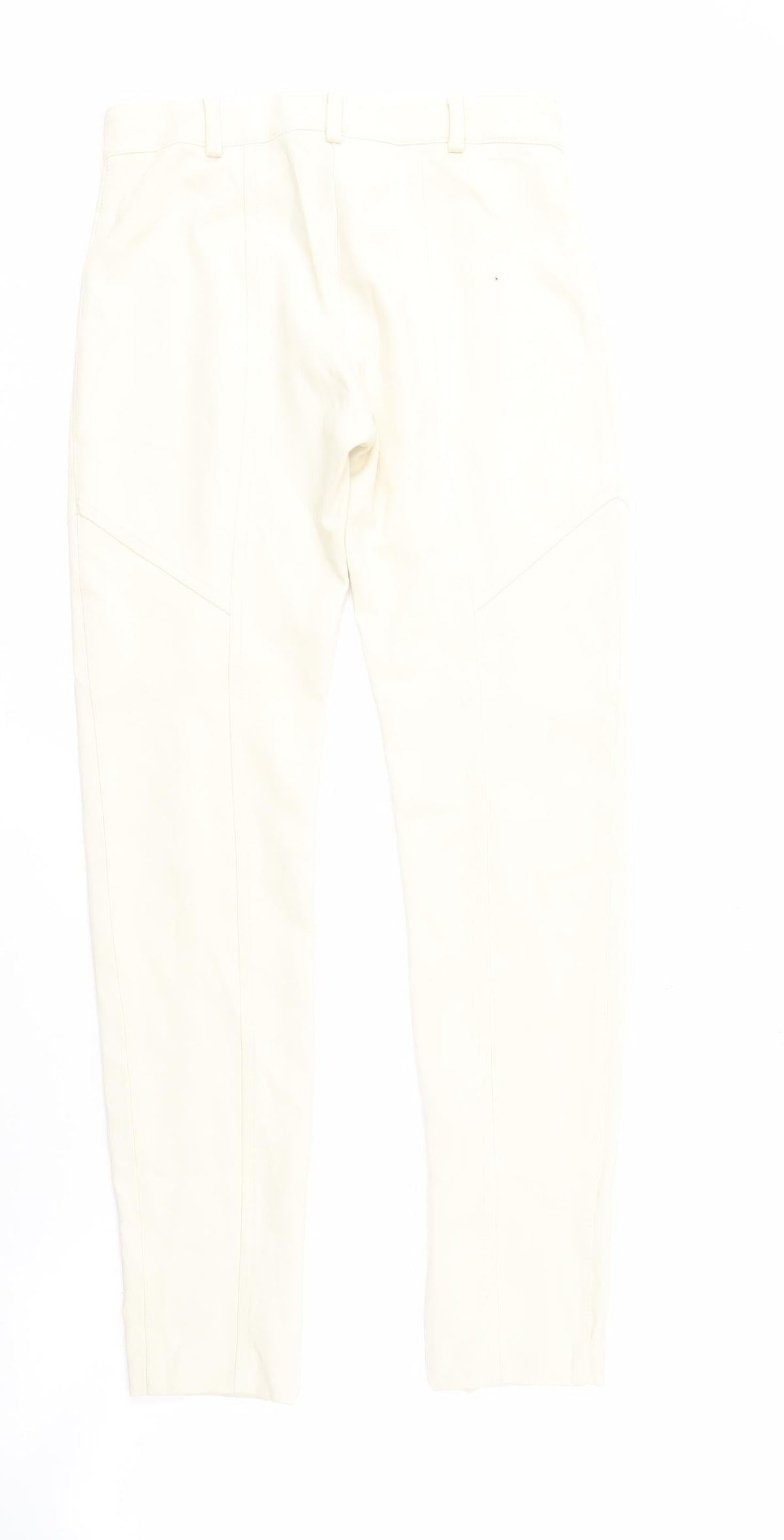 Pinko Women's Ivory Trousers, Size 10, Ankle Zip