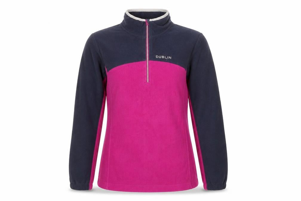 Dublin Women's Pink/Navy Pullover Sweatshirt - Size S