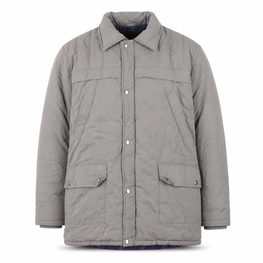 JBC Men's Grey Snap Coat Size L