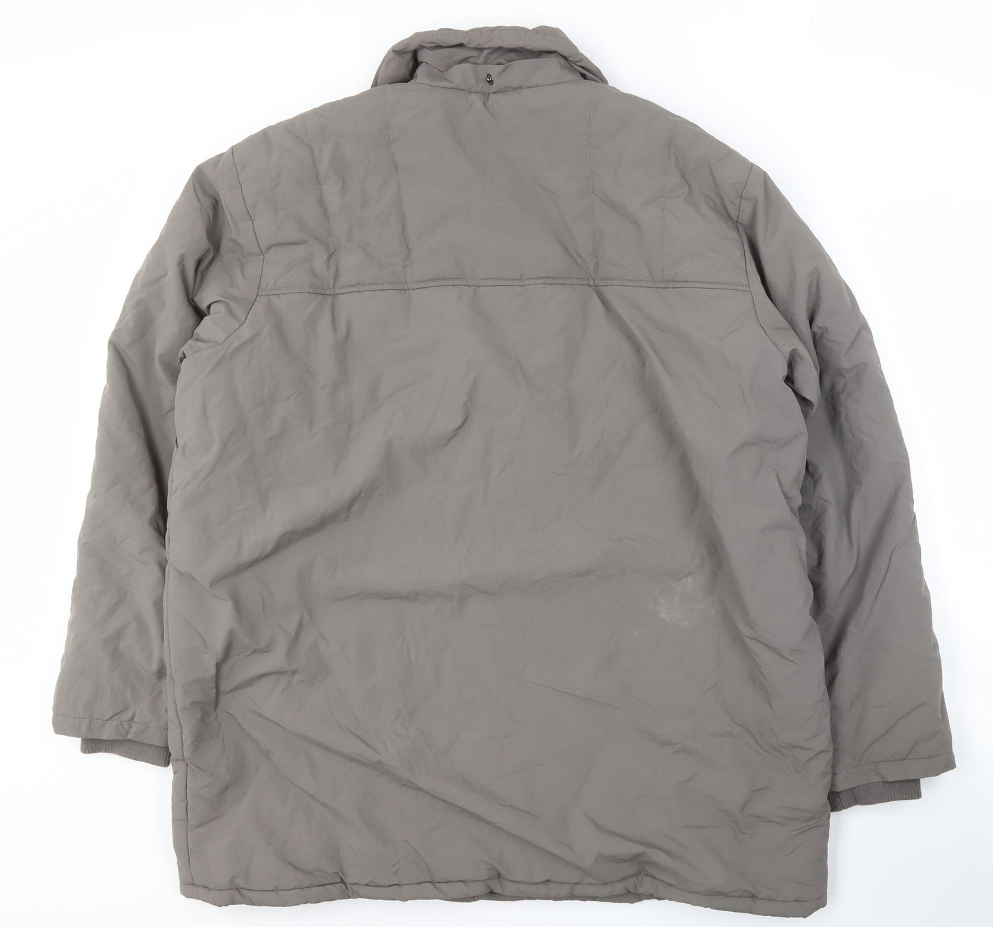 JBC Men's Grey Snap Coat Size L