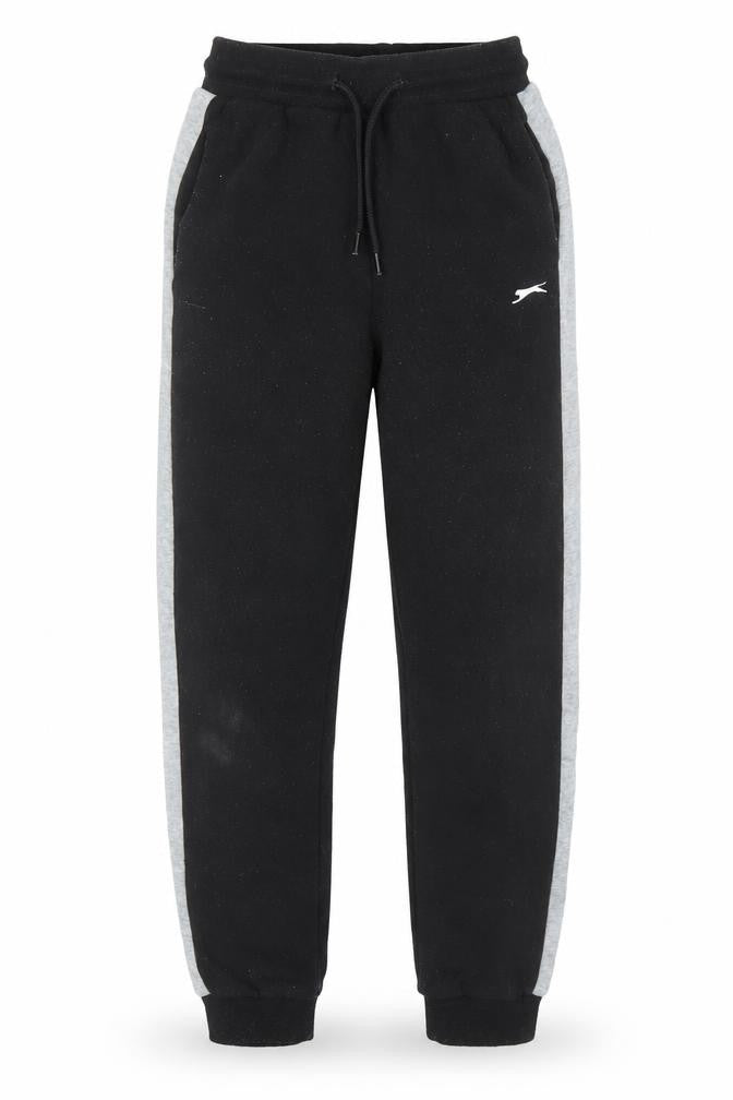 Slazenger Boys Black Jogger Trousers, 7-8 Years, Polyester