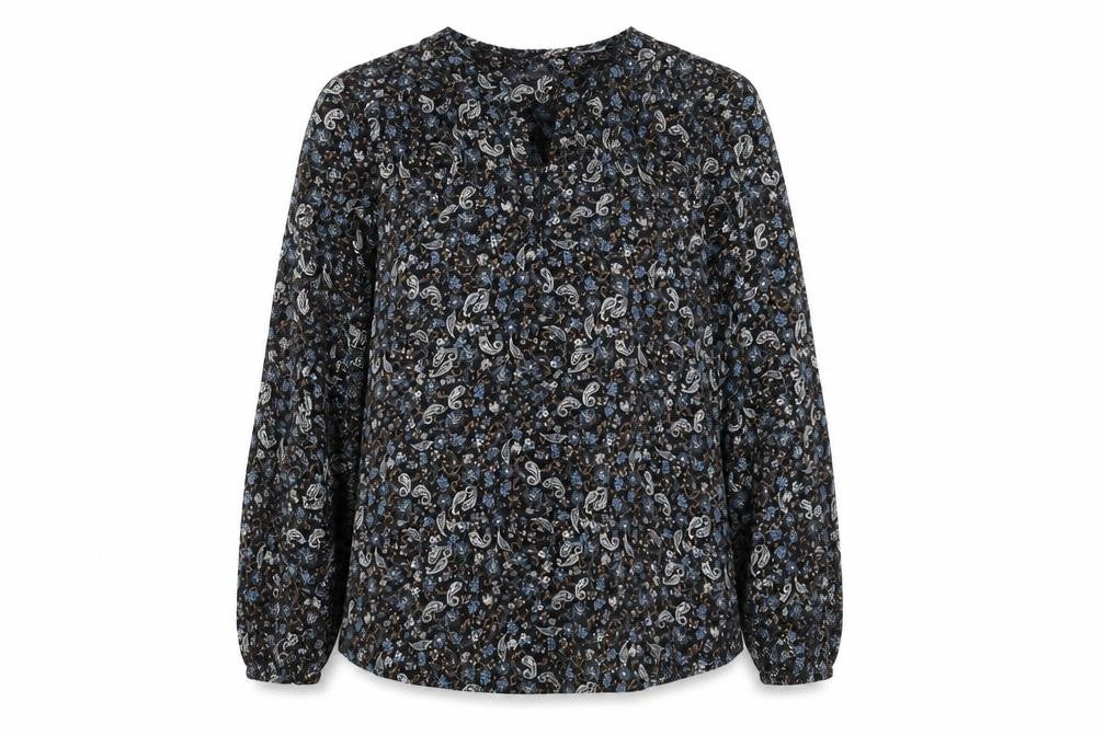 Marks & Spencer Women's Blue Paisley Blouse Size 14