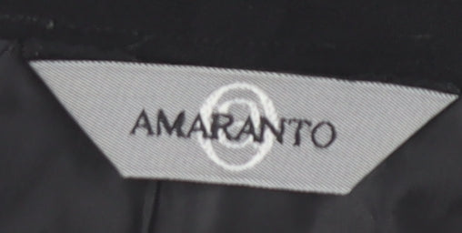 Amaranto Women's Black Pencil Skirt, Size 14