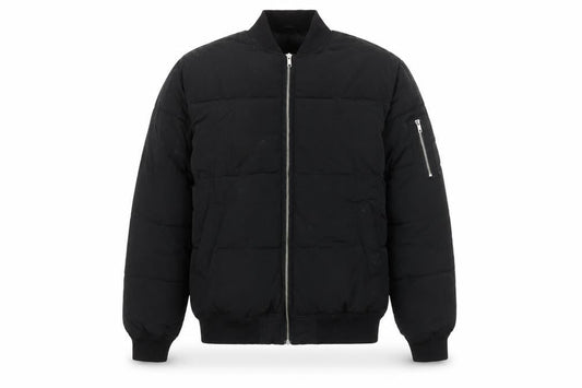 H&M Men's Black Bomber Jacket, Size S, Casual Wear