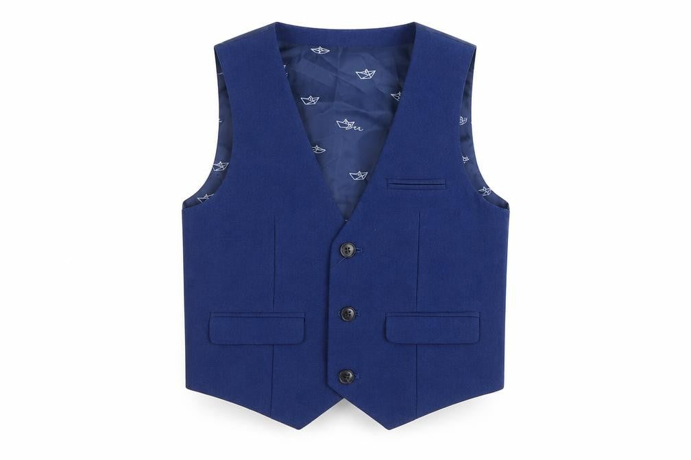 Marks & Spencer Boys Blue Suit Waistcoat 5-6 Years