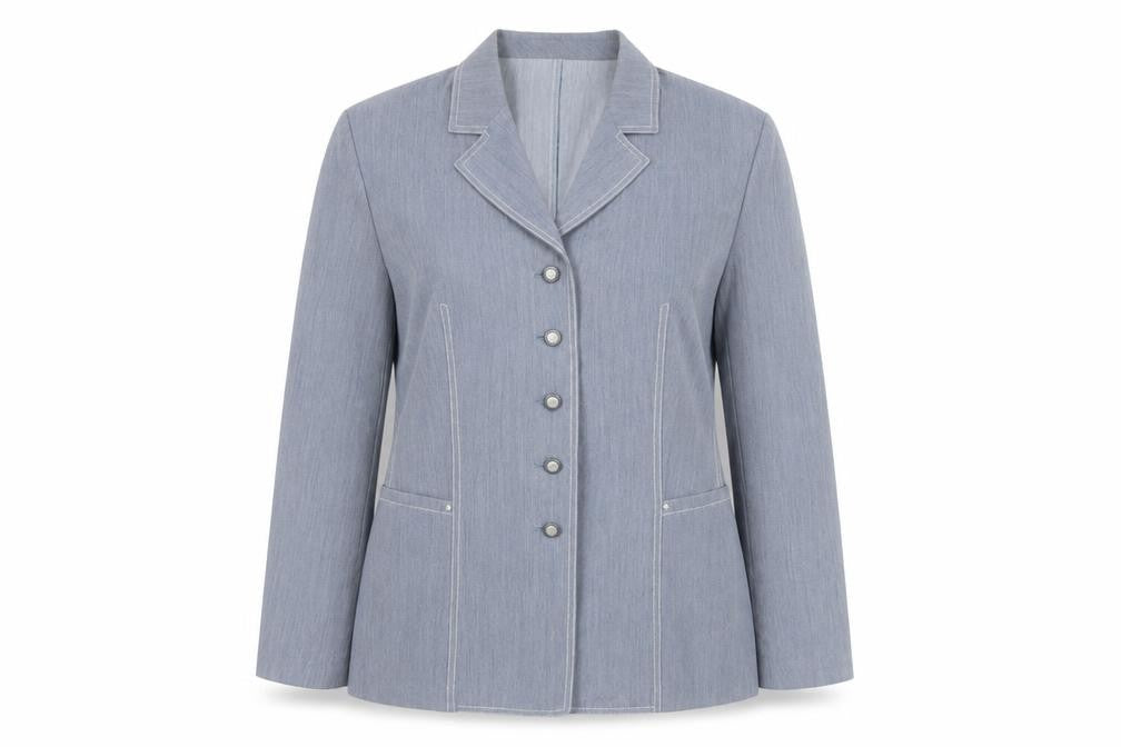 Marcona Women's Blue Size 14 Button Blazer