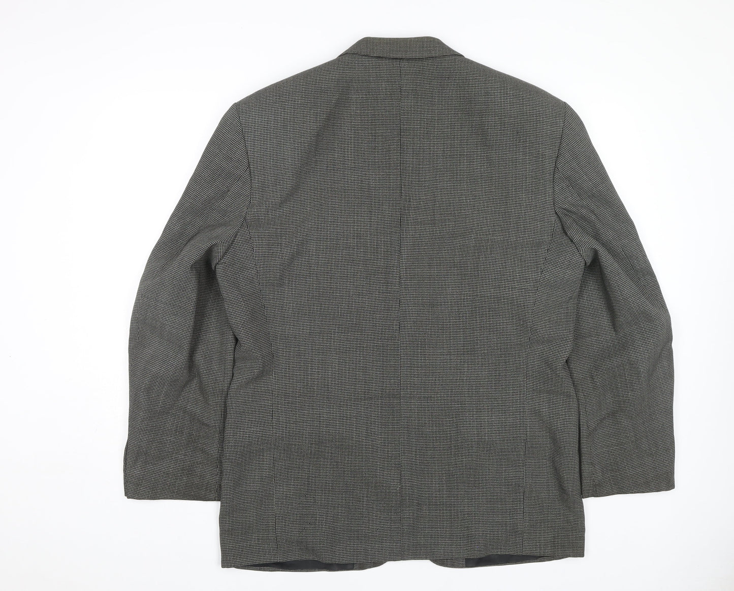 Jonathan Adams Men's Grey Check Blazer, Size 42 Regular Fit