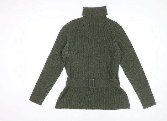 Principles Women's Green Roll Neck Jumper, Size 14