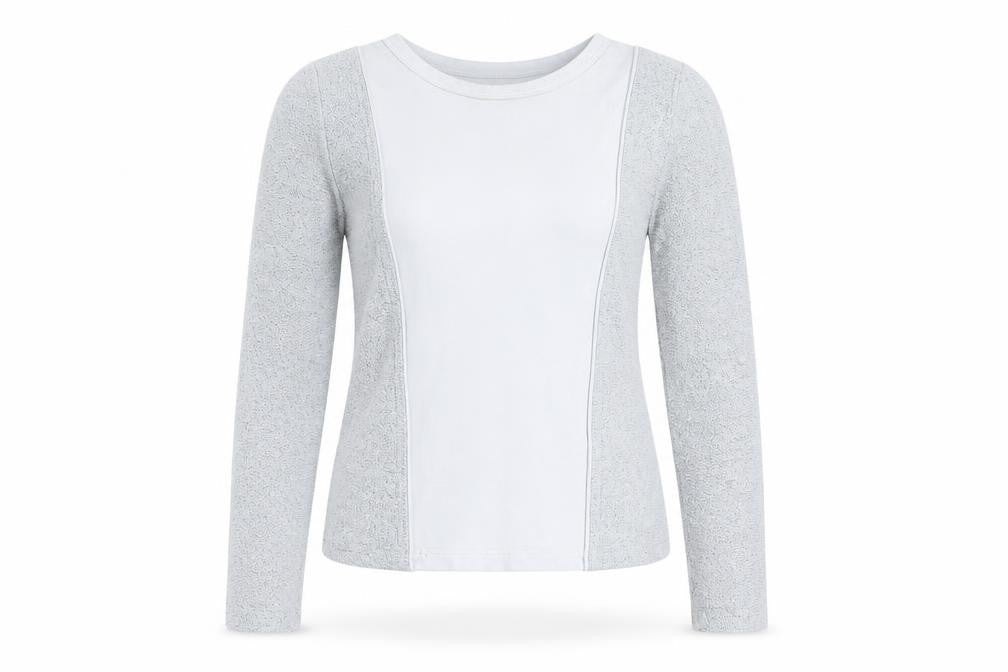 Manière De Voir Women's Grey Long Sleeve Top