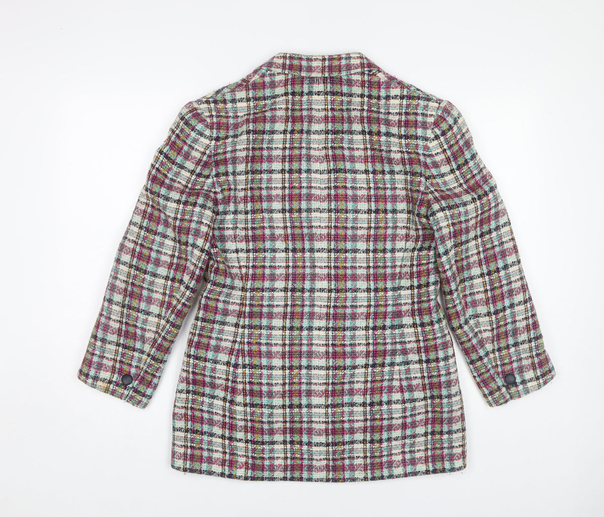 Planet Women's Multicoloured Plaid Blazer Size 8