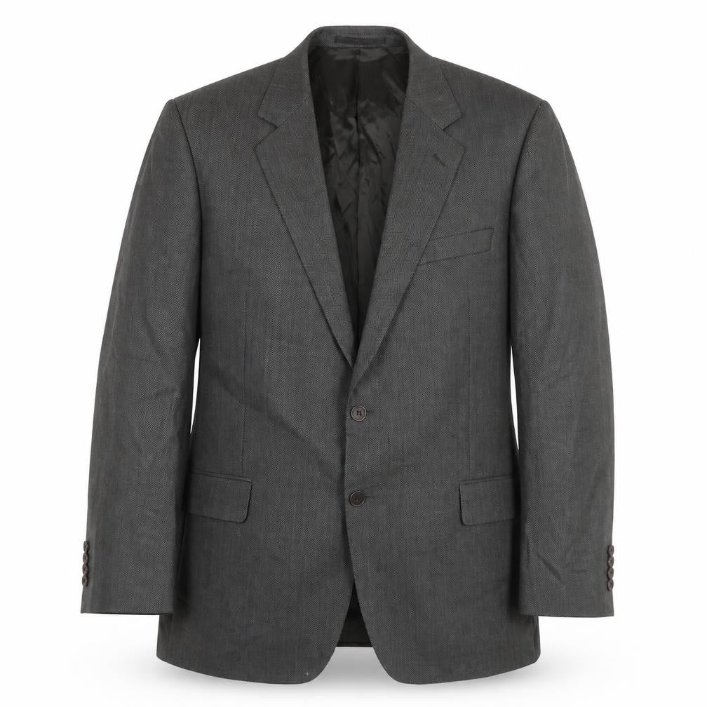 Marks & Spencer Men's Grey Wool Blazer, 44R, Formal