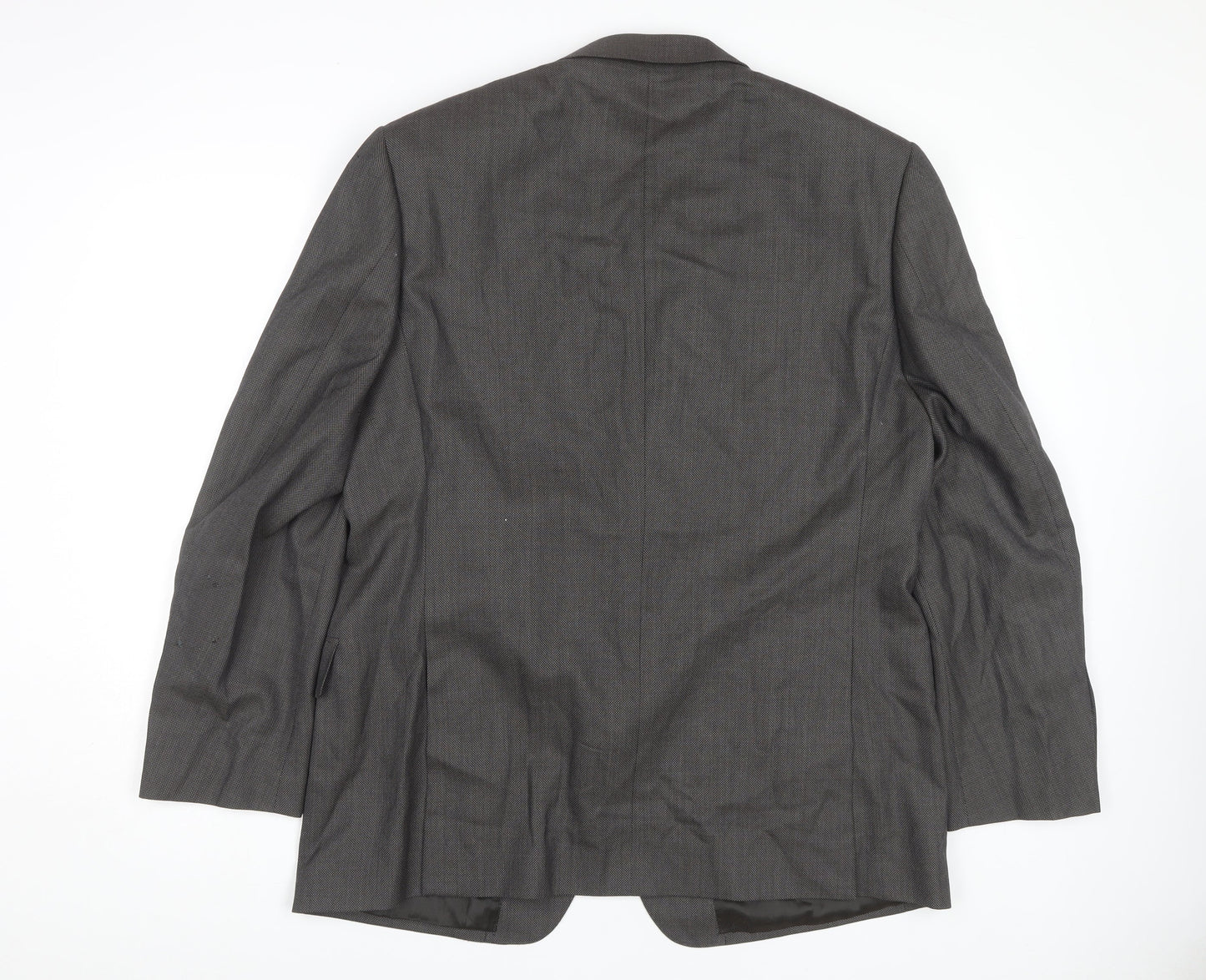 Marks & Spencer Men's Grey Wool Blazer, 44R, Formal