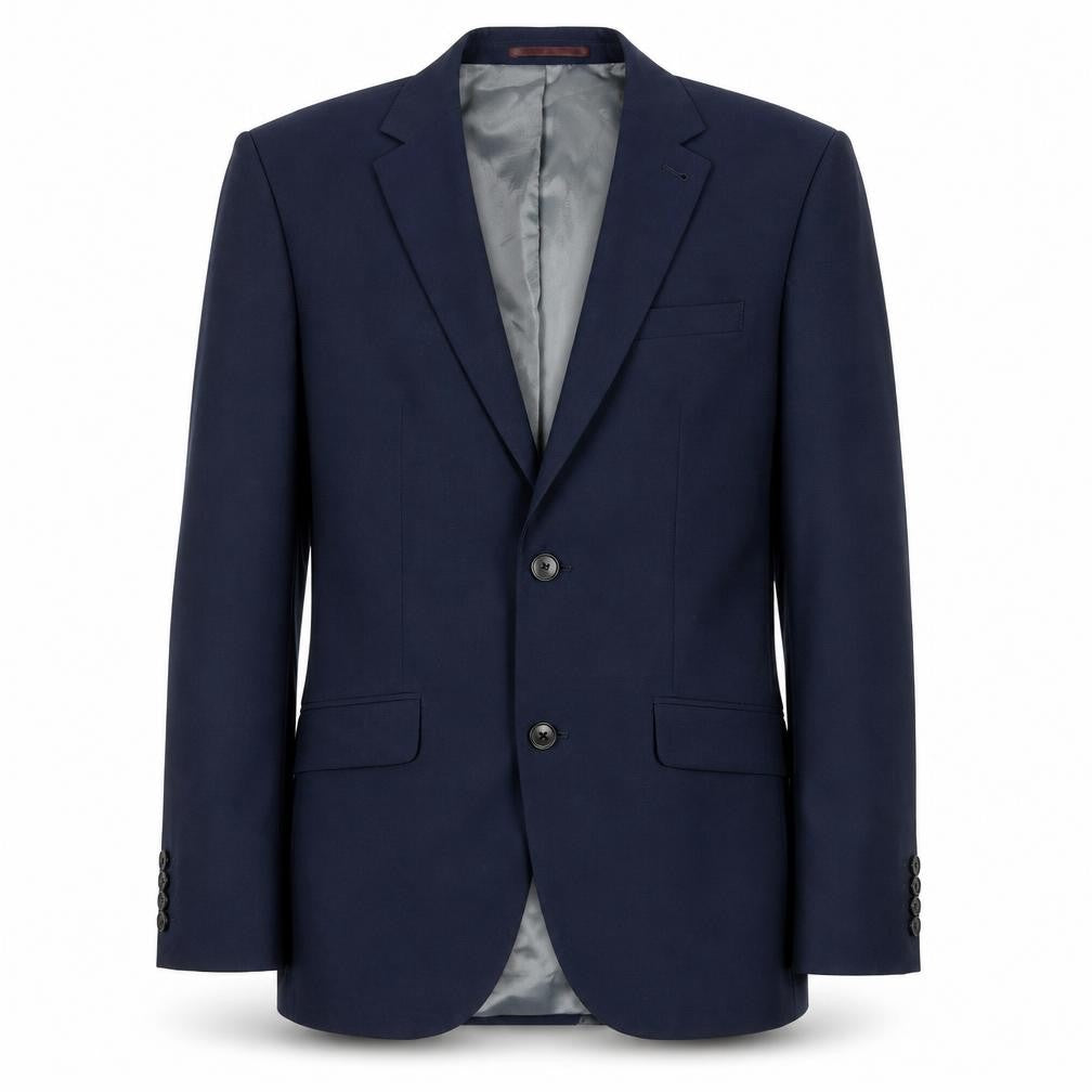 Next Men's Blue Long Blazer, 38L Single-Breasted