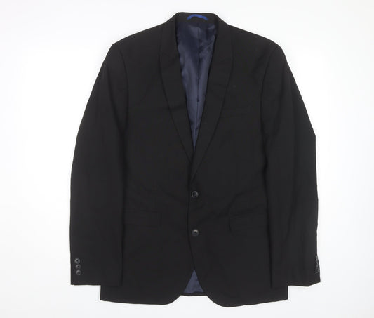 Next Men's Black Blazer 40R Classic Formal