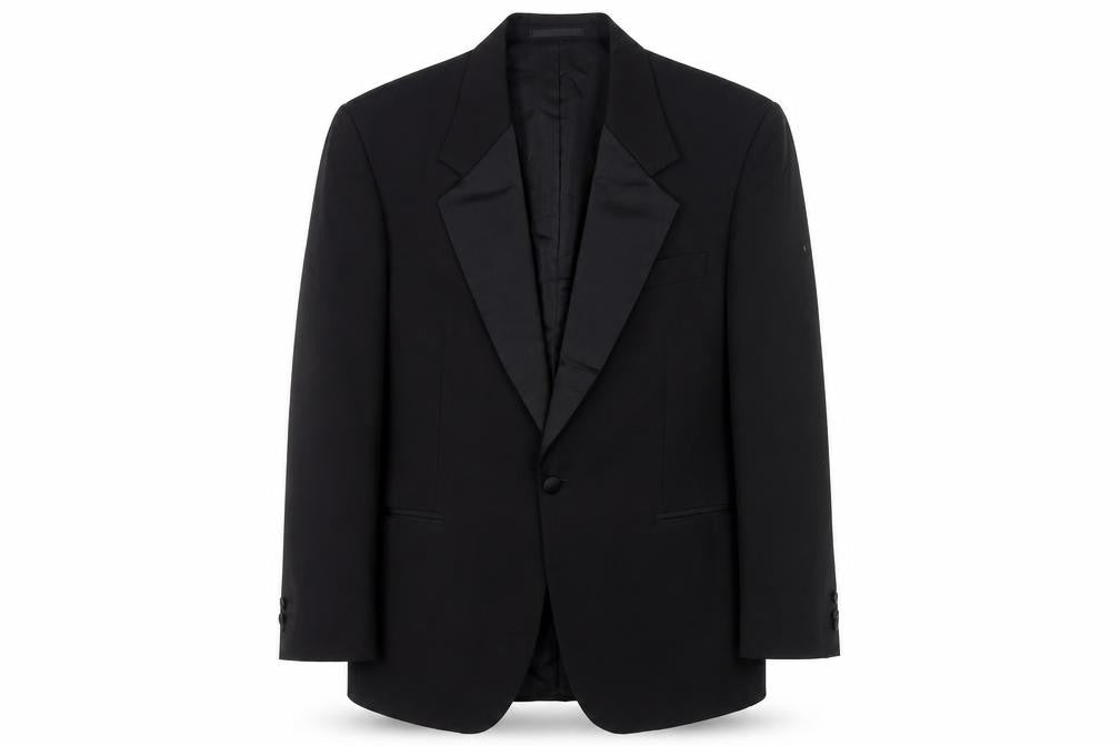 Premiere Collection Men's Black Tuxedo Blazer, Size 40, Formal Jacket