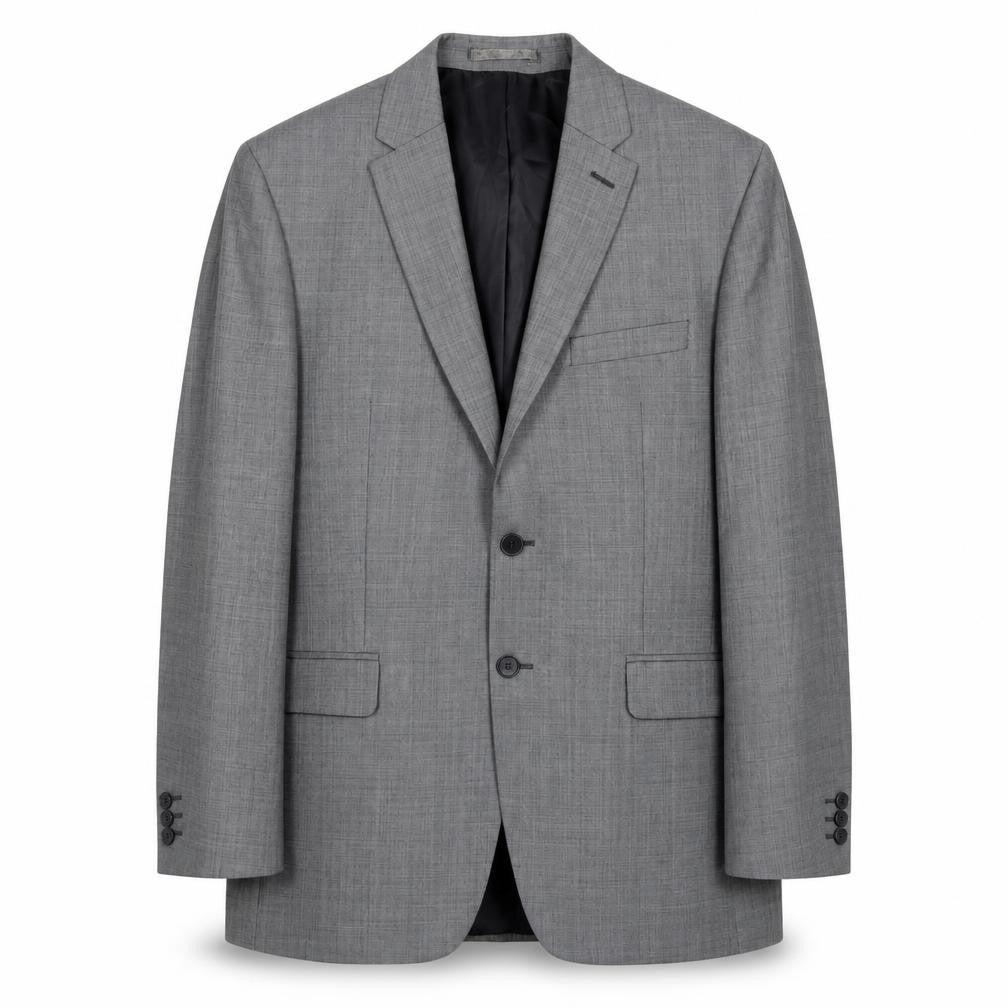 Karl Jackson Men's Grey Blazer 40 Check Regular Fit
